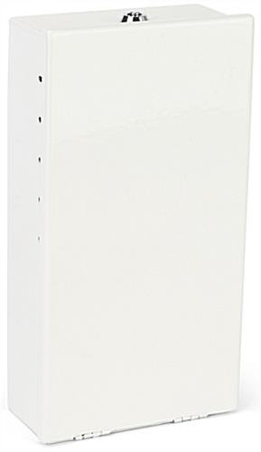 Locking Pole Mount Utility Box with Hardware Included - White