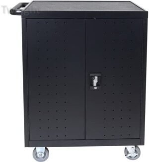 LLTP32-B - 32 Laptop/Chromebook Charging Cart with Timer (Black)