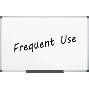 MasterVision Value Dry Erase Whiteboard, Aluminum Frame, 48"W x 96"L