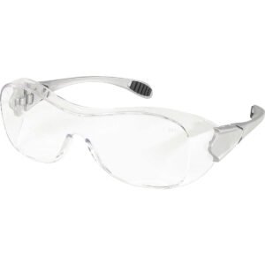MCR Safety Over-The-Glasses Safety Glasses, Clear Lens, Gray Frame