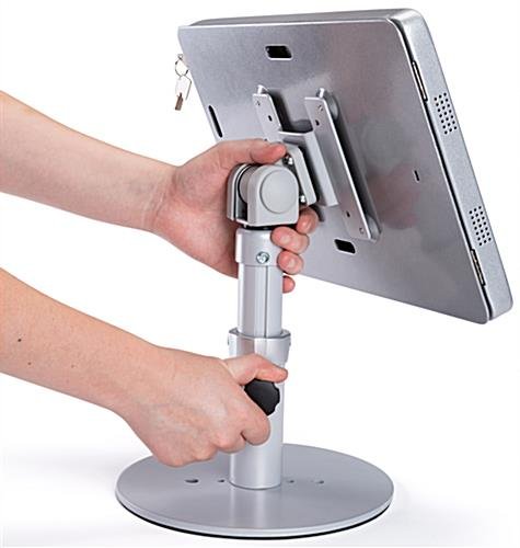 Microsoft Surface Adjustable Desktop Stand, Locking Enclosure - Silver - Image 4