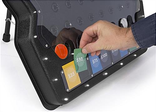 Mini Prize Drop Game w/ 3 Pucks, Lights, Printable Templates, Countertop - Black - Image 5