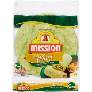 Mission 10" Garden Spinach Herb Wraps, 6 ct