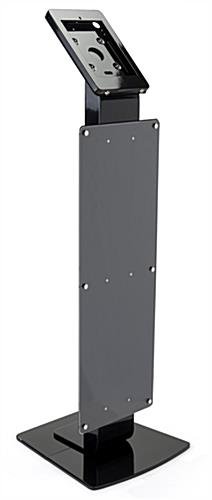 Navigator Plus Series iPad Pro 10.5” Locking Floor Stand w/ Poster Holder - Black - Image 2