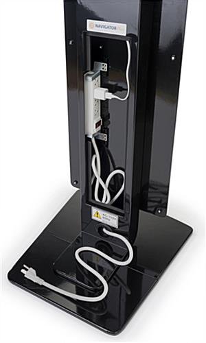 Navigator Plus Series iPad Pro 10.5” Locking Floor Stand w/ Poster Holder - Black - Image 6