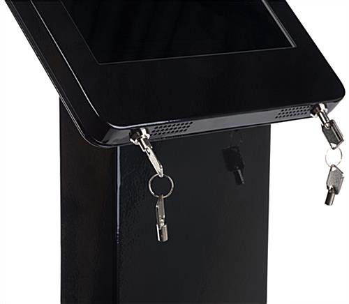 Navigator Plus Series iPad Pro Floor Stand w/ Locking Holder & Custom Artwork - Black - Image 3
