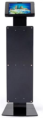 Navigator Plus Series Microsoft Surface Floor Stand w/ Sign Panel - Black - Image 3