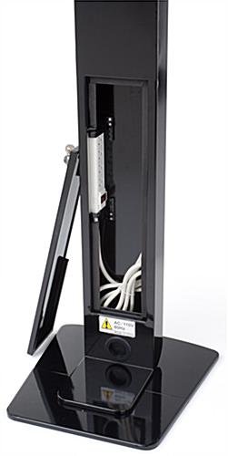Navigator Plus Series Microsoft Surface Floor Stand w/ Sign Panel - Black - Image 7