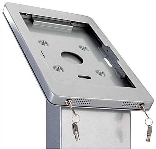 Navigator Plus Series Microsoft Surface Floor Stand w/ Sign Panel - Silver - Image 4