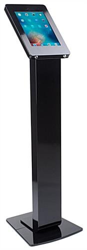 Navigator Series ADA Compliant iPad 12.9" Floor Stand w/ Locking Enclosure - Black
