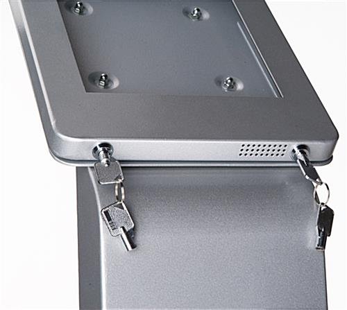 Navigator Series iPad 12.9" Floor Stand w/ ADA Height and Reach Design - Silver - Image 4