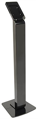 Navigator Series iPad Mini Floor Stand & Enclosure w/ Lock & Power Supply - Black