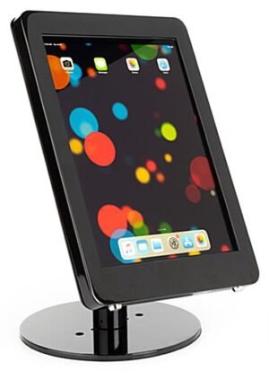 Navigator Series iPad Pro Counter Stand/Mount & Adjustable Enclosure w/ Lock - Black