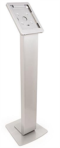 Navigator Series iPad Pro Floor Stand & Enclosure w/ Lock & Power Supply - Silver - Image 7