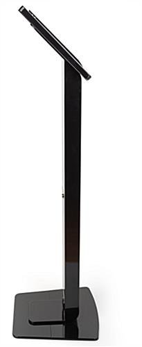 Navigator Series iPad Pro Floor Stand & Enclosure w/ Lock & Power Supply - Black - Image 5