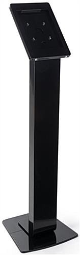 Navigator Series iPad Pro Floor Stand & Enclosure w/ Lock & Power Supply - Black - Image 2