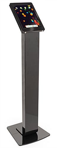 Navigator Series iPad Pro Floor Stand & Enclosure w/ Lock & Power Supply - Black