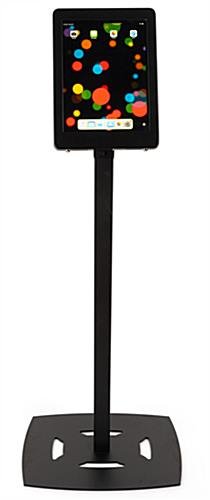 Navigator Series iPad Pro Floor Stand & Height Adjustable Enclosure w/ Lock - Black - Image 2