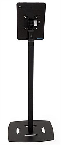 Navigator Series iPad Pro Floor Stand & Height Adjustable Enclosure w/ Lock - Black - Image 6