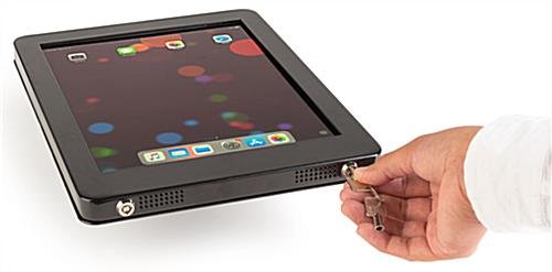 Navigator Series iPad Pro Wall Mount & Adjustable Enclosure w/ Lock - Black - Image 5