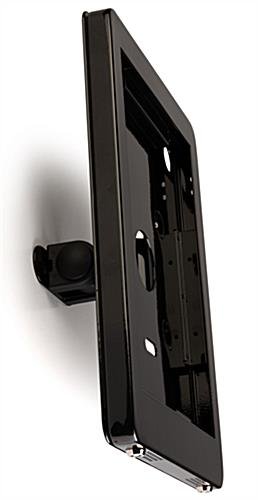 Navigator Series iPad Pro Wall Mount & Adjustable Enclosure w/ Lock - Black - Image 6