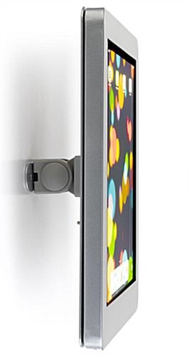 Navigator Series iPad Pro Wall Mount & Adjustable Enclosure w/ Lock - Silver - Image 2