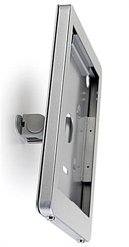 Navigator Series iPad Pro Wall Mount & Adjustable Enclosure w/ Lock - Silver - Image 6