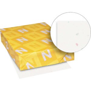 Neenah Astrobrights Colored Cardstock, 65 lb, Stardust White, 8-1/2" x 11", 1 Ream, 250 Sheets