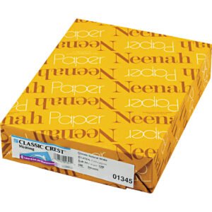 Neenah Classic Crest Writing Paper, 24 lb, Natural White, 8-1/2" x 11", 1 Ream, 500 Sheets