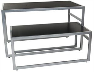 Nesting Display Tables, Rectangular, Set of 2 - Black