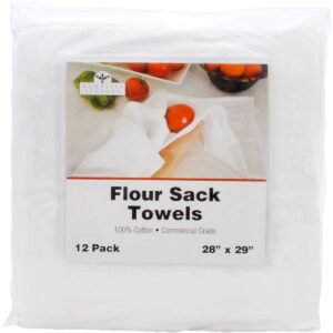 Nouvelle Legende Flour Sack Towel, White, 12 ct