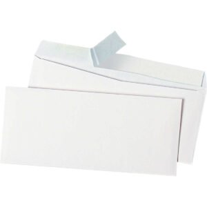 Office Impressions #10 Peel and Seal Business Envelope, 24 lb, White, 500 ct