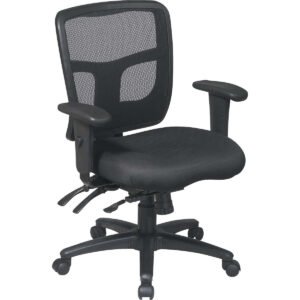 Office Star ProLine II ProGrid Managers Desk Chair, Black