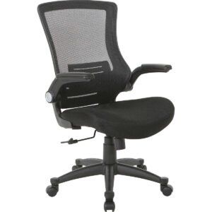 Office Star Screen Back Manager Chair, Black