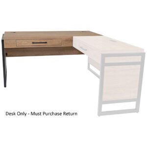 OfficeSource Artisan L Shape Desk - Desk Only