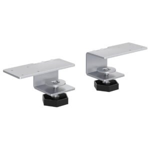 OfficeSource | Borders II Collection | Borders Offset Clamp Mount (Set of 2)