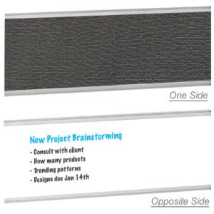 OfficeSource Borders II Collection Combination Fabric and Whiteboard Panel 1