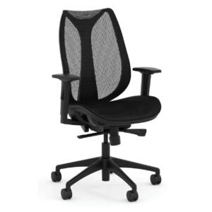 OfficeSource | Clever Collection | All Mesh Mid Back Chair with Synchro Tilt