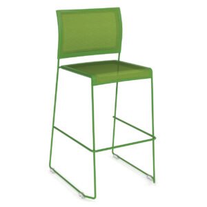 OfficeSource Color Stack Collection Mesh Stool with Painted Frame