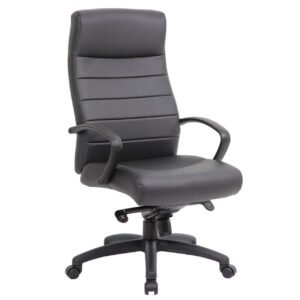 OfficeSource Contour Collection Executive High Back With Black Frame