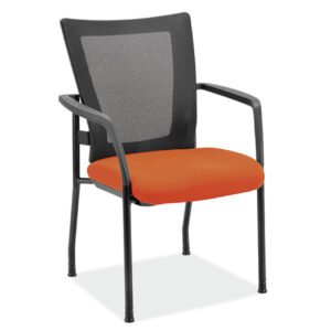 OfficeSource CoolMesh Collection Mesh Back Stacking Chair 1