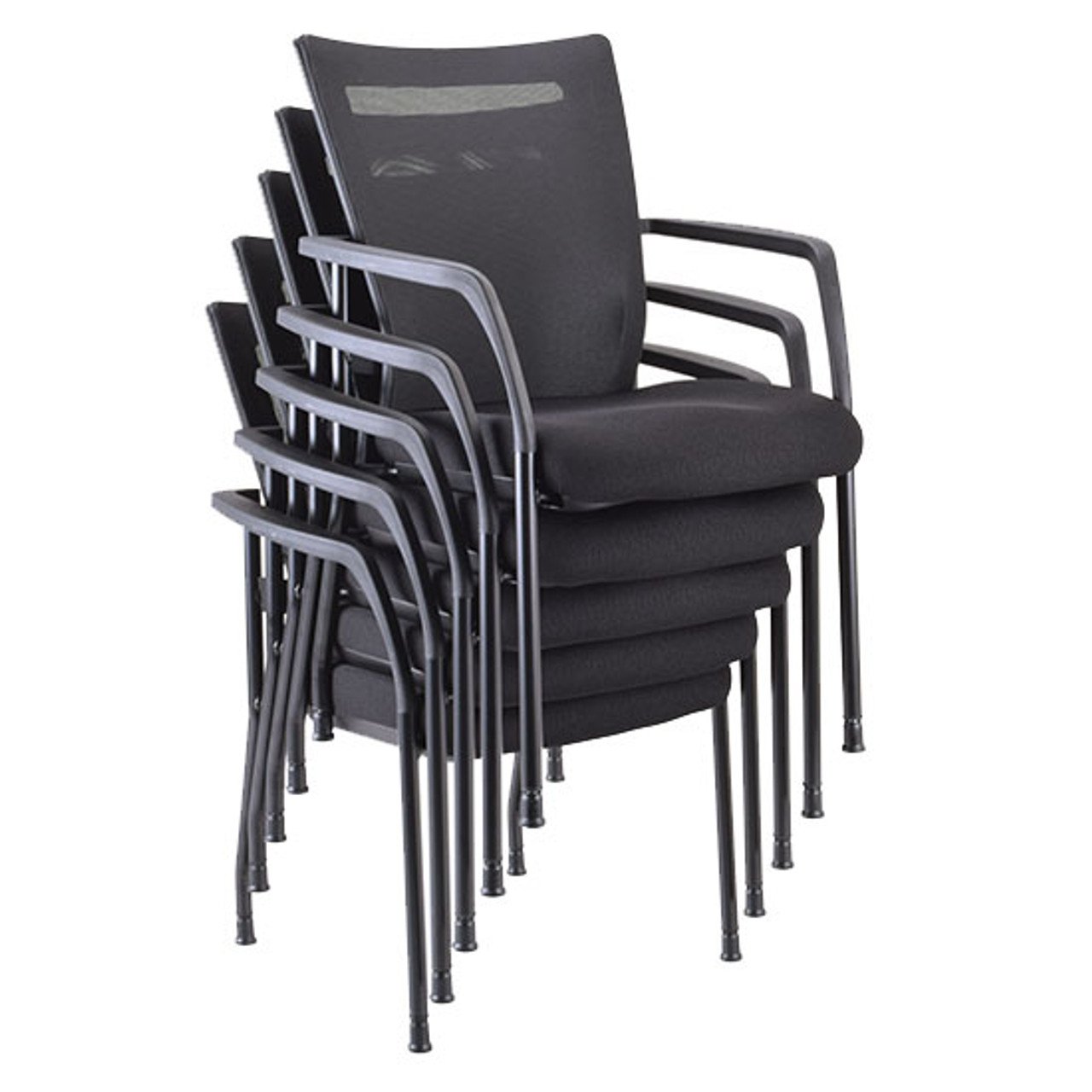 OfficeSource CoolMesh Collection Mesh Back Stacking Chair 1 - Image 5