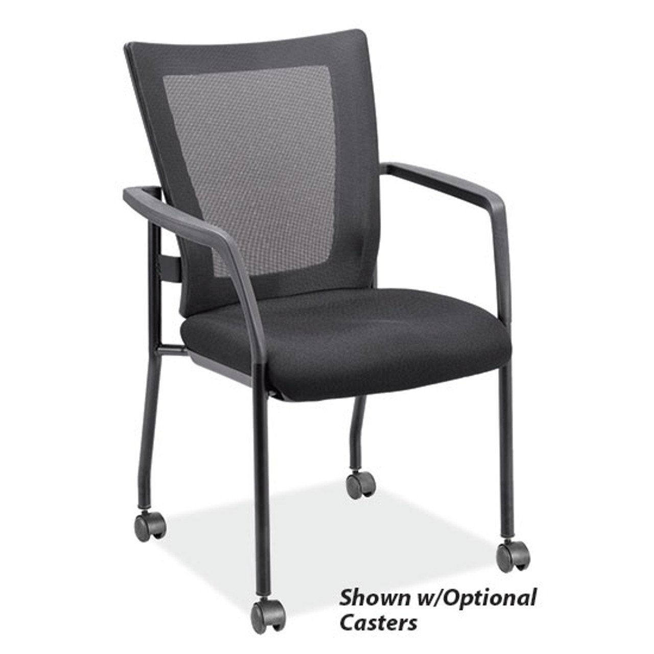 OfficeSource CoolMesh Collection Mesh Back Stacking Chair 1 - Image 6