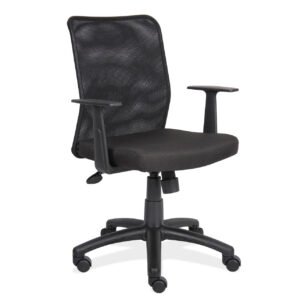 OfficeSource Crossway Collection Mesh Back Task Chair with Black Base