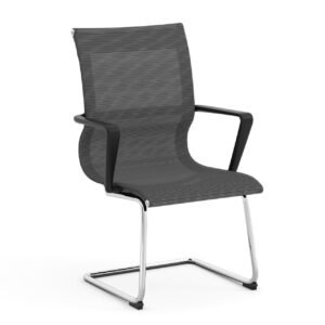 OfficeSource | Franklin Collection | Mesh Guest Chair with Chrome Base