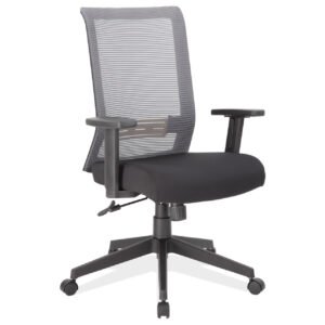 OfficeSource | Interchangeable Collection | Mesh High Back Task Chair with Black Base