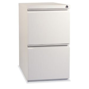 OfficeSource Metal Pedestals 2 Drawer Metal Dual File Pedestal - 22"D
