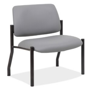 OfficeSource OS Big & Tall Collection Armless Guest Chair with Black Frame 1
