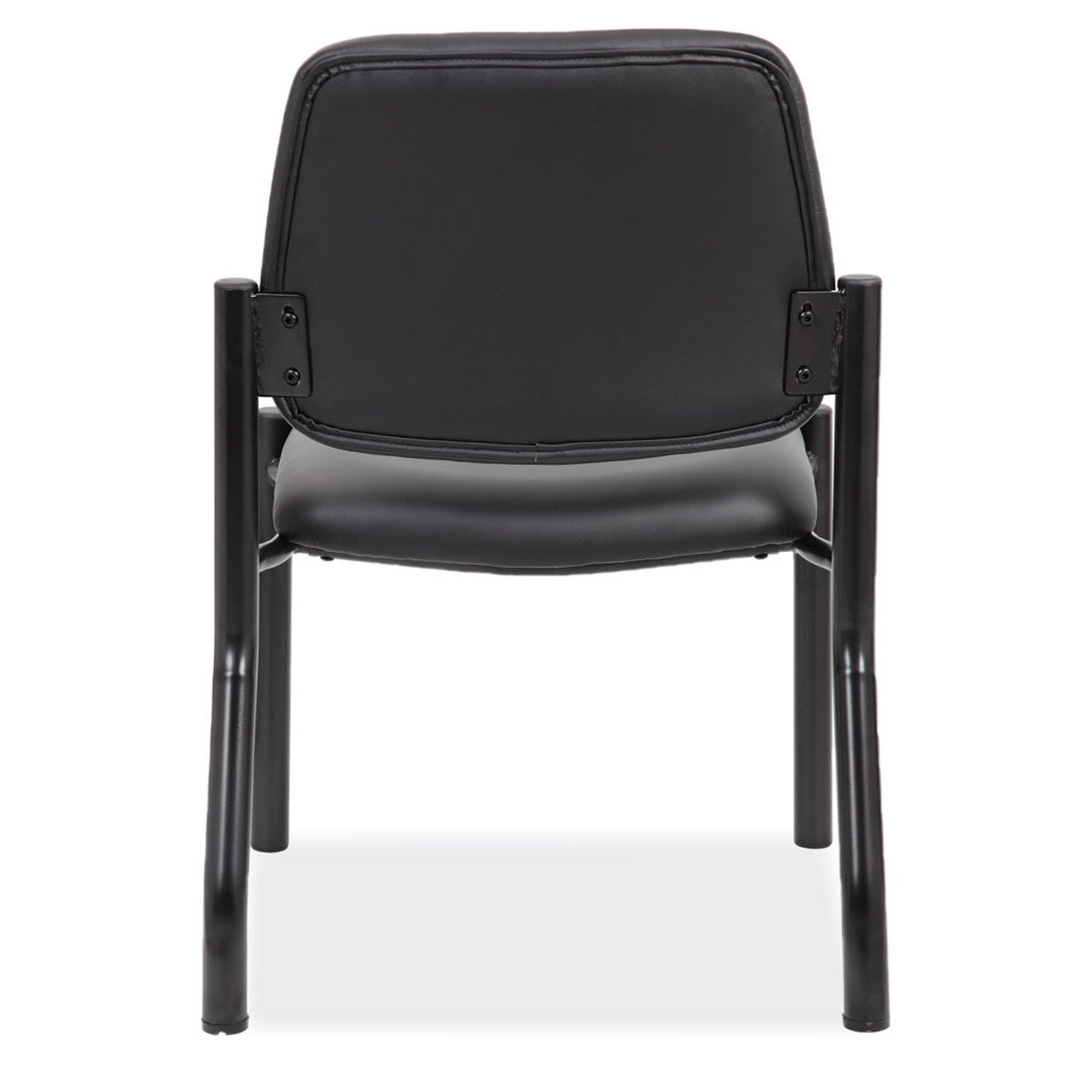 OfficeSource OS Big & Tall Collection Armless Guest Chair with Black Frame - Image 3