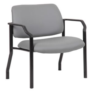 OfficeSource OS Big & Tall Collection Guest Chair with Arms and Black Frame 1